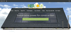 Desktop Screenshot of eco2solar.co.uk