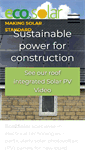 Mobile Screenshot of eco2solar.co.uk