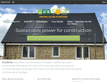 Tablet Screenshot of eco2solar.co.uk